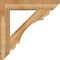 Ekena Millwork Olympic Slat Rough Sawn Bracket w/ Offset Brace, Western Red Cedar, 8"W x 38"D x 38"H BKT0806X38X38OLY06RWR - alternate 4